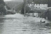 Povodeň 18.6.1979 v 16 00 v době kulminace, Náchod - MEZ (u Hamer), foto - Povodňový plán města Náchoda
