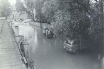 Povodeň 18.6.1979 v 16 00 v době kulminace, Náchod - MEZ (u Hamer), foto - Povodňový plán města Náchoda