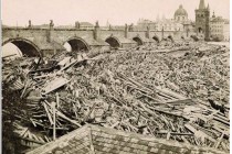 Praha, povodeň 1872, foto- www.scheufler.cz