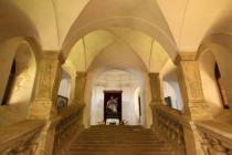 Svaté schody uvnitř kaple
