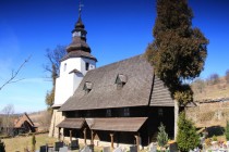 Sierpnica - dřevěný kostel Panny Marie Sněžné