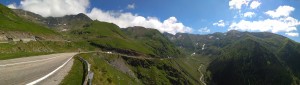 Transfăgărășan na jižní straně hor