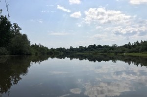 Kladská Nisa před ústím do nádrží nad Pačkovem