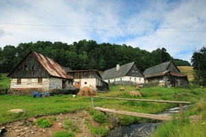 Horní Konradów - typická zdejší usedlost...