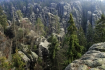 Teplické skály - nad Anenským údolím 