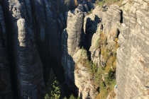 Teplické skály - na Chrámových stěnách 