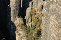 Teplické skály - na Chrámových stěnách 