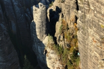 Teplické skály - na Chrámových stěnách 