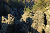 Teplické skály - na Chrámových stěnách 