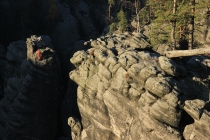 Teplické skály - na Chrámových stěnách 