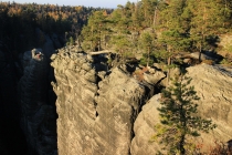 Teplické skály - na Chrámových stěnách 