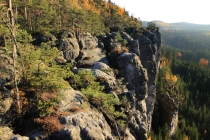 Teplické skály - na Chrámových stěnách 