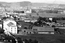 Pohled na Náchod, v popředí Staroměstský mlýn, nedatováno, foto - archiv A. Dostálová 