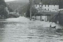 Povodeň 18.6.1979 v 16 00 v době kulminace, Náchod - Bražec, foto - Povodňový plán města Náchoda